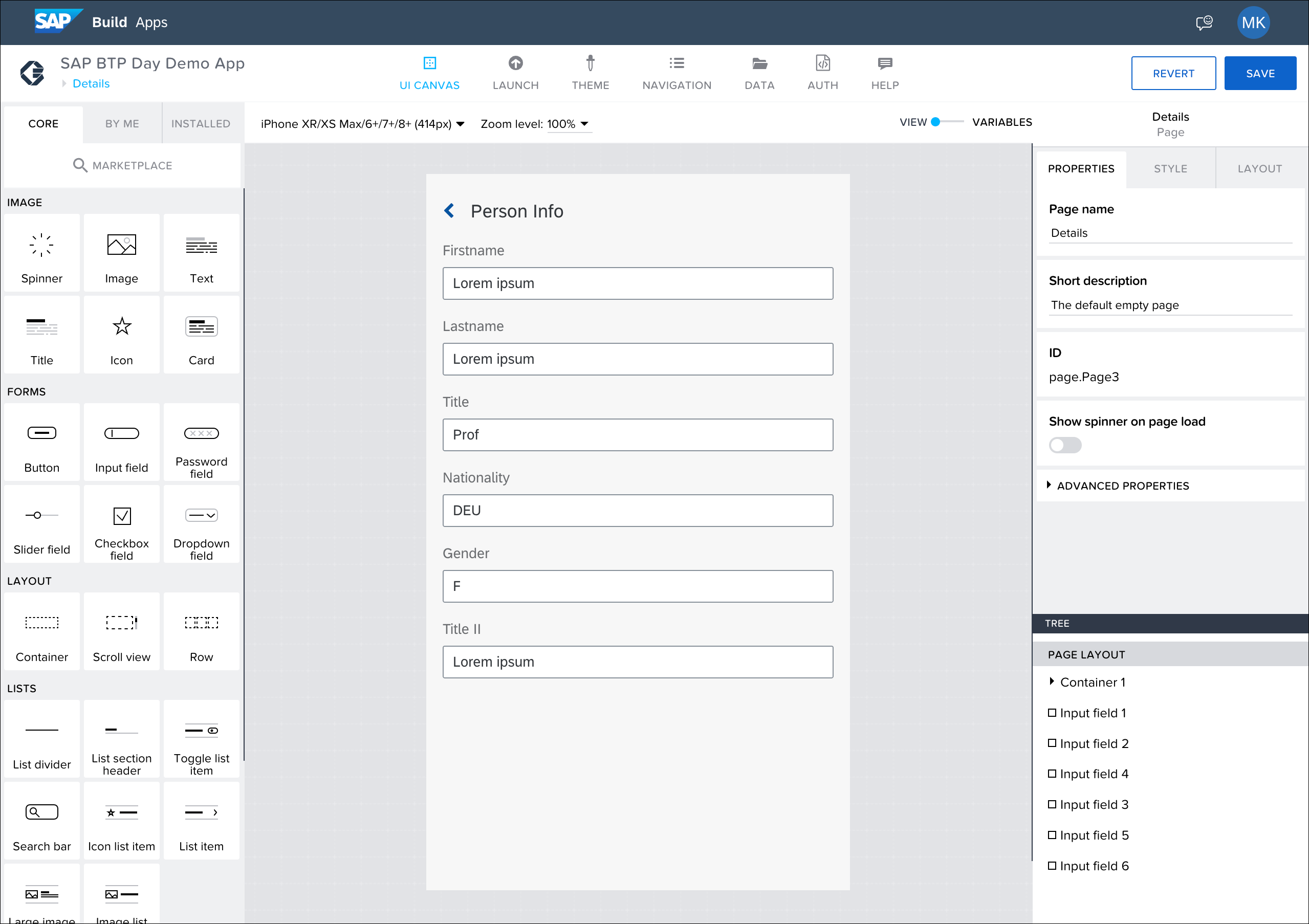 SAP Build Apps: Drag-and-Drop UI