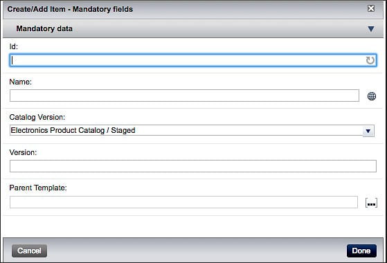 Create Mandatory Fields