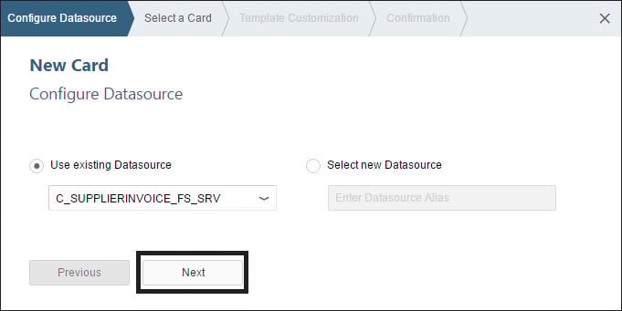 Configure Datasource