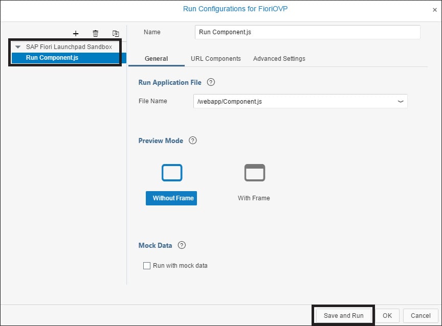 Run Configuration