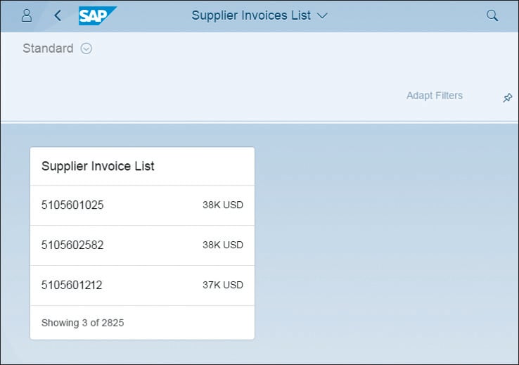 Supplier Invoices List