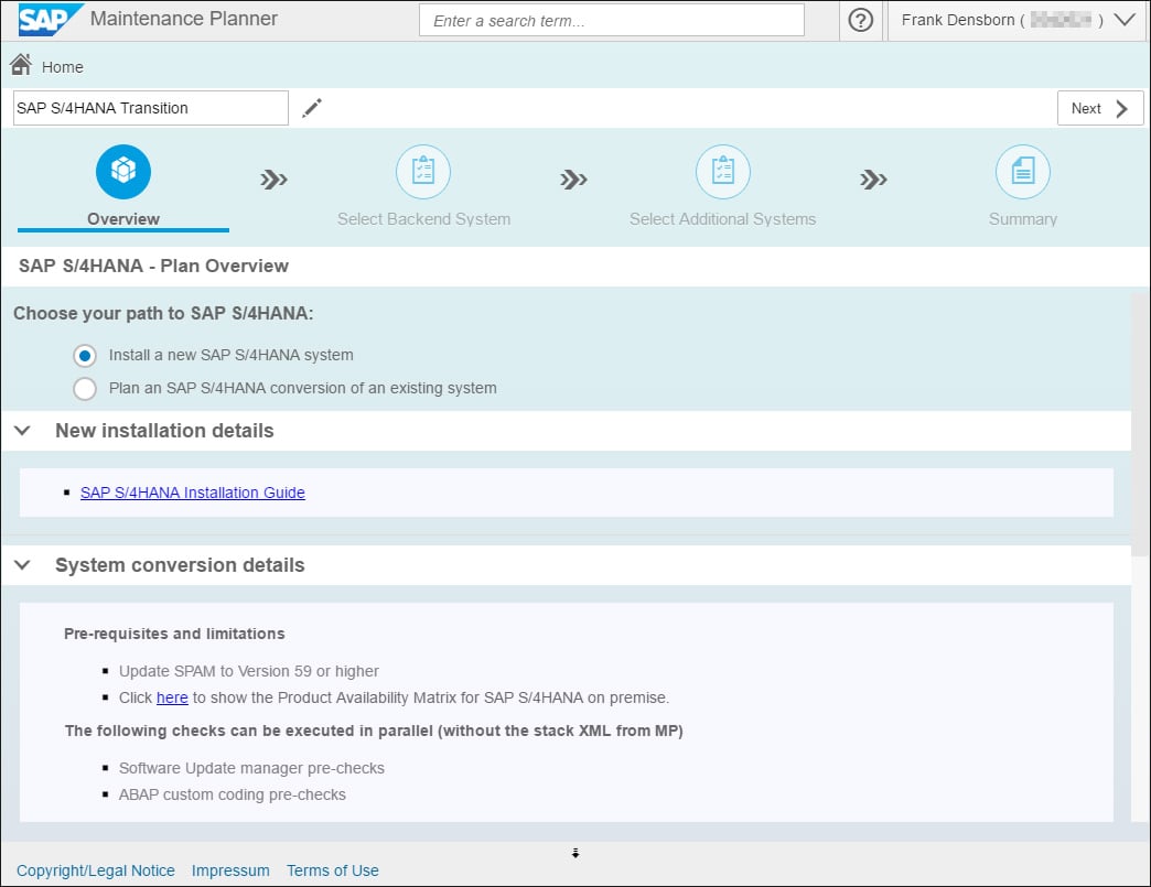 SAP Fiori Maintenance Planner App