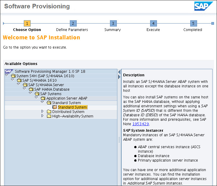 system requirements for sap installation