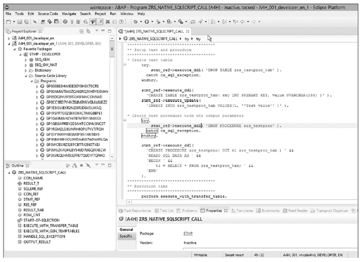 ABAP Development Toolkit: Calling SQLScript in ABAP