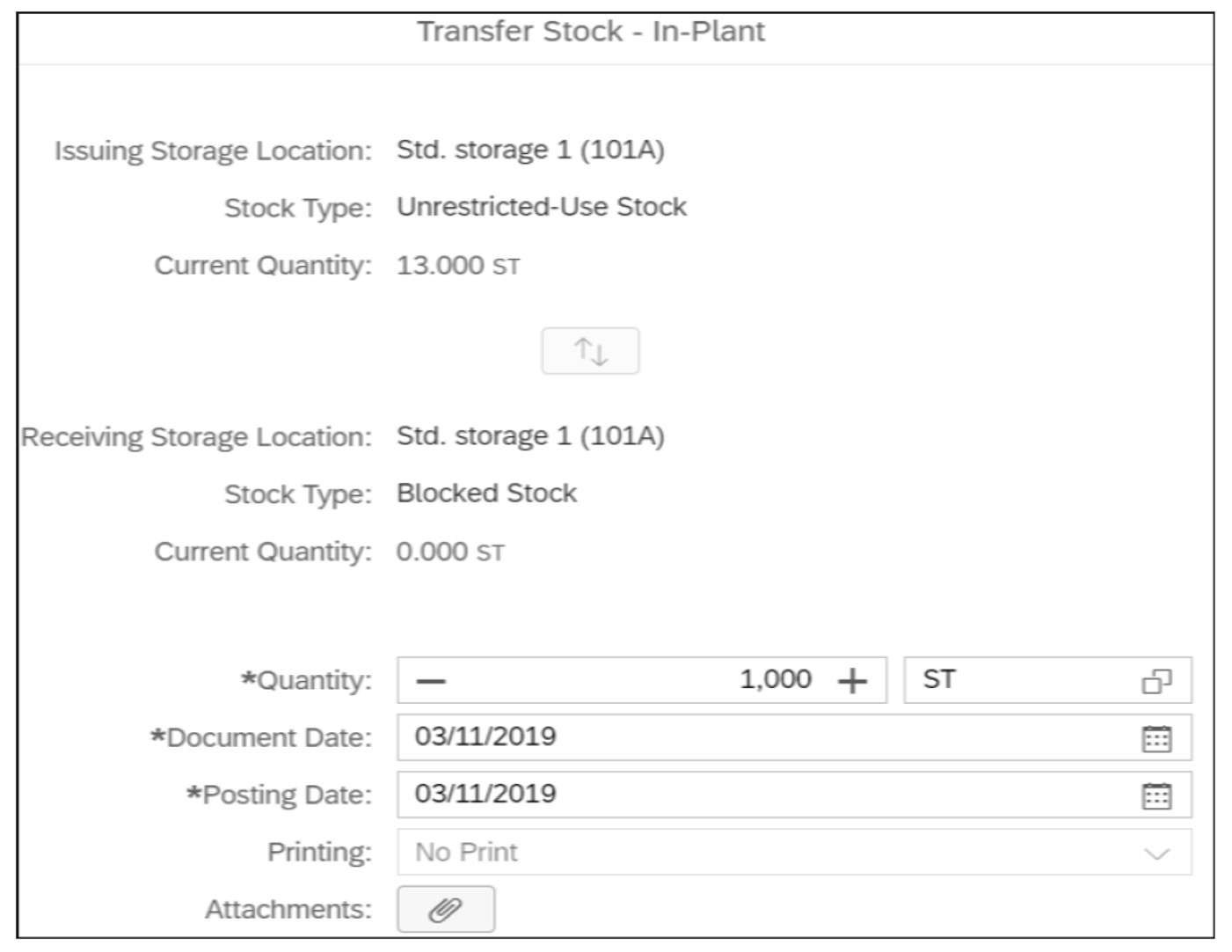 Transferring Stock in Plant with SAP S/4HANA