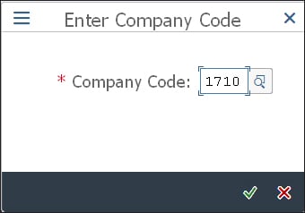 Enter Company Code