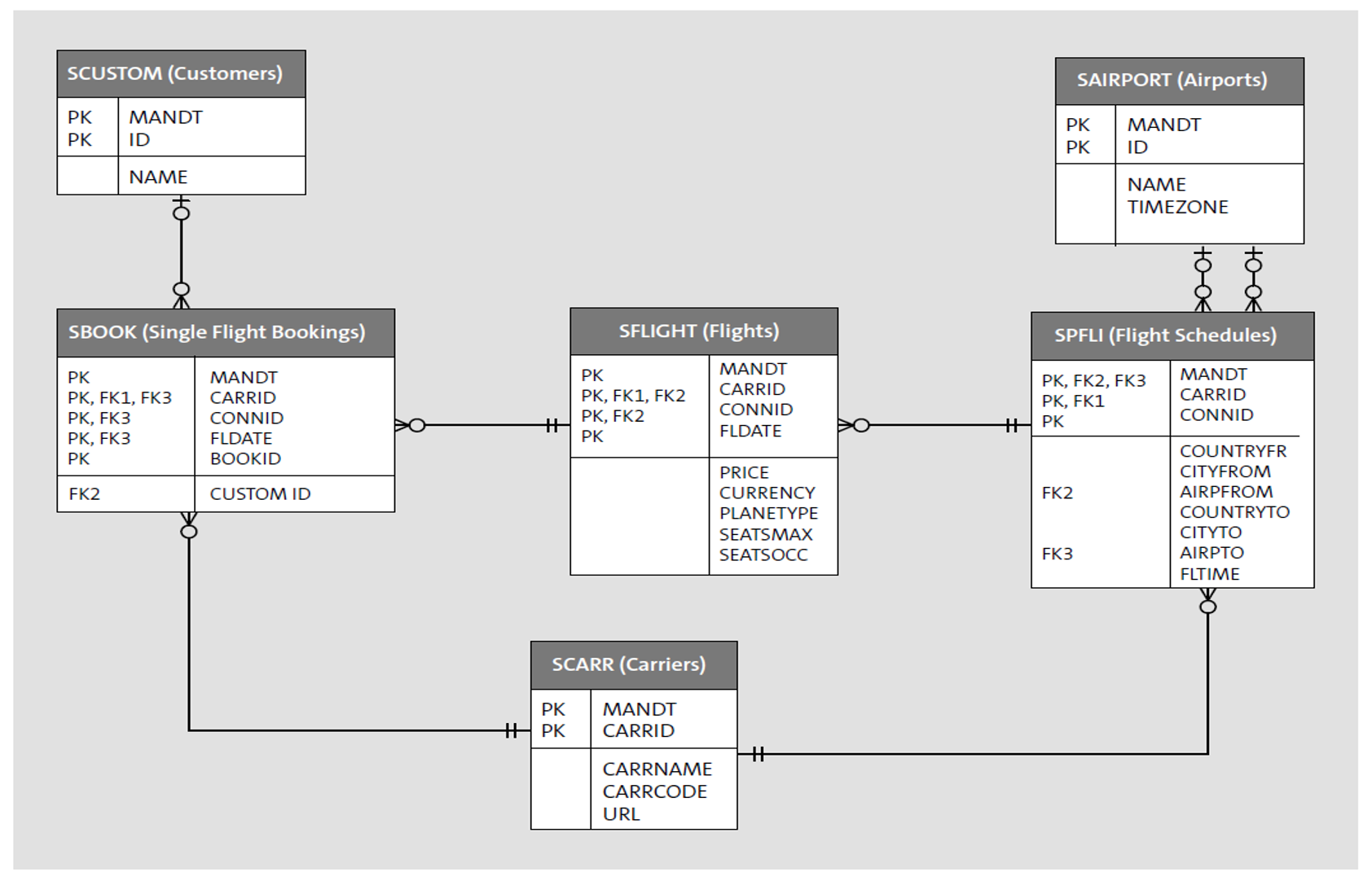 What Is SFLIGHT And The Flight And Booking Data Model For ABAP   1866 04 013 