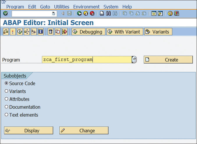 assignment for sap abap