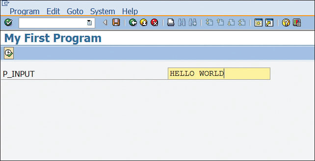 ABAP Input