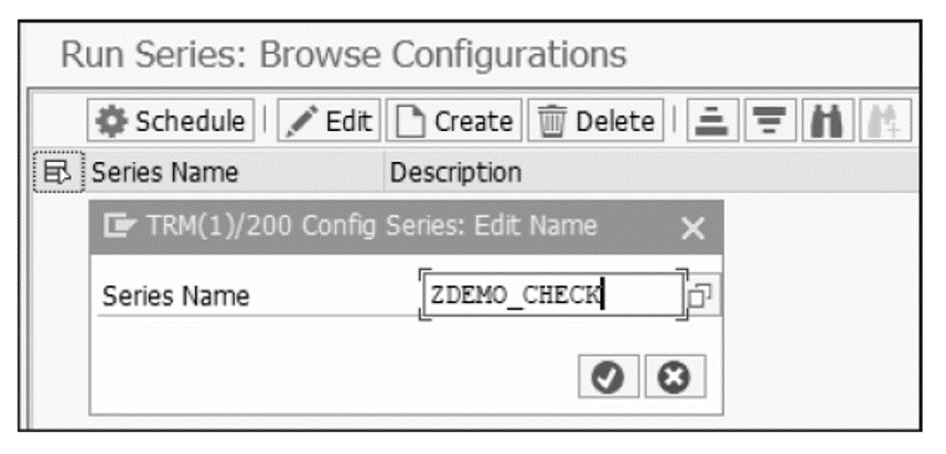 Configure Run Series for Setting Up a Scheduled Check Run