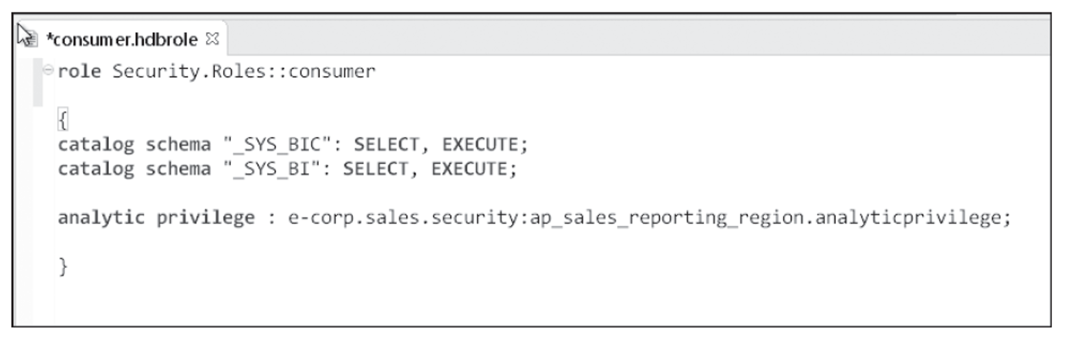 Case Study Creating Repository Roles in SAP HANA