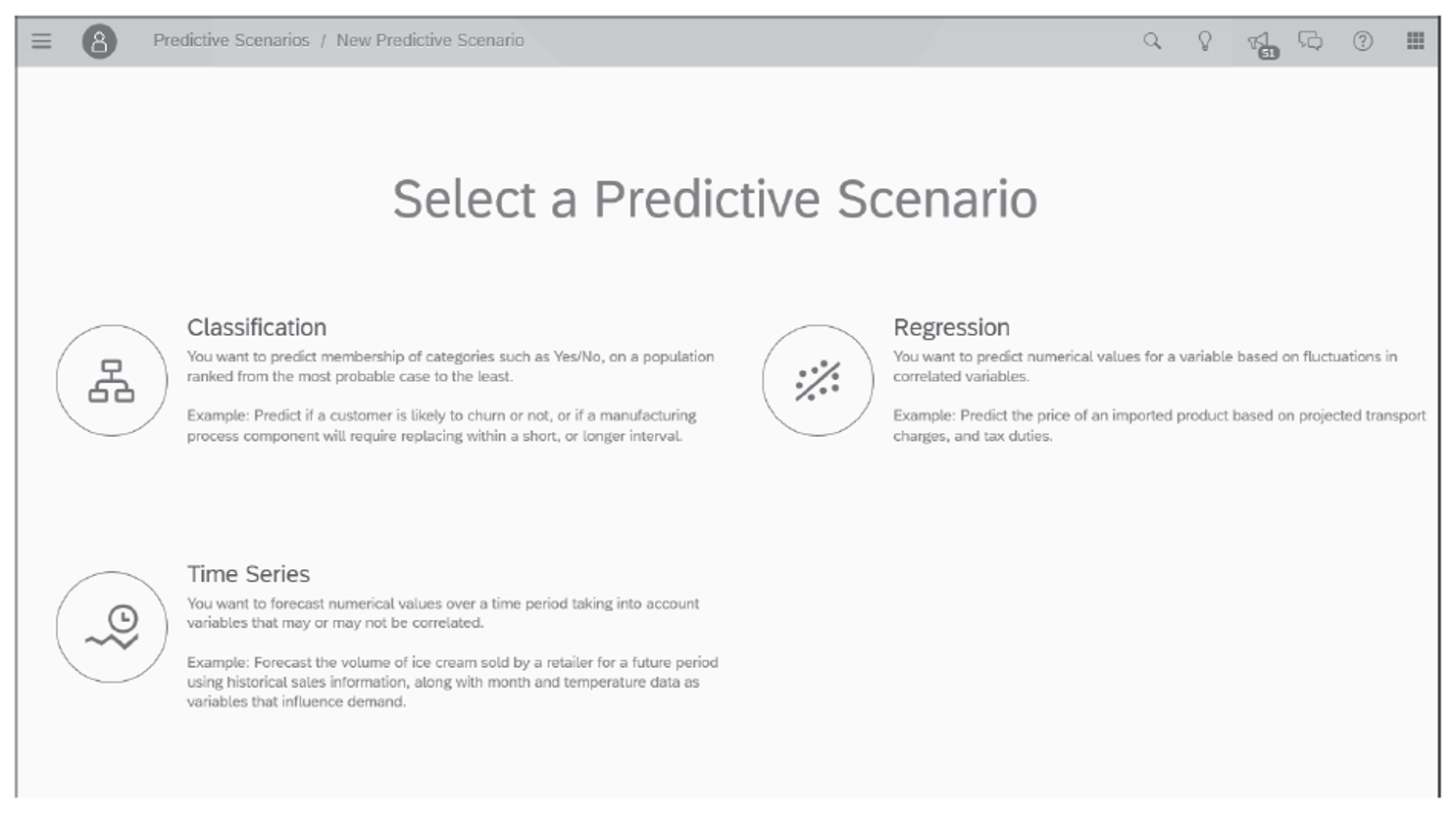 Predictive Scenarios in SAP Analytics Cloud Smart Predict