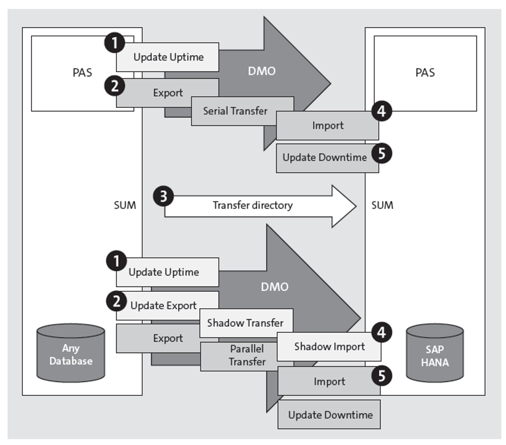 Performing DMO with System Move: Serial versus Parallel