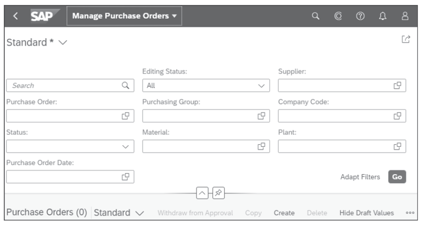 Manage Purchase Orders App