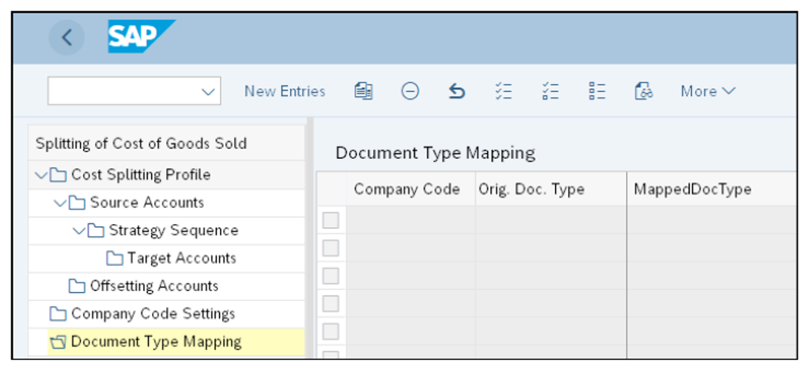 Maintain Document Type Mapping