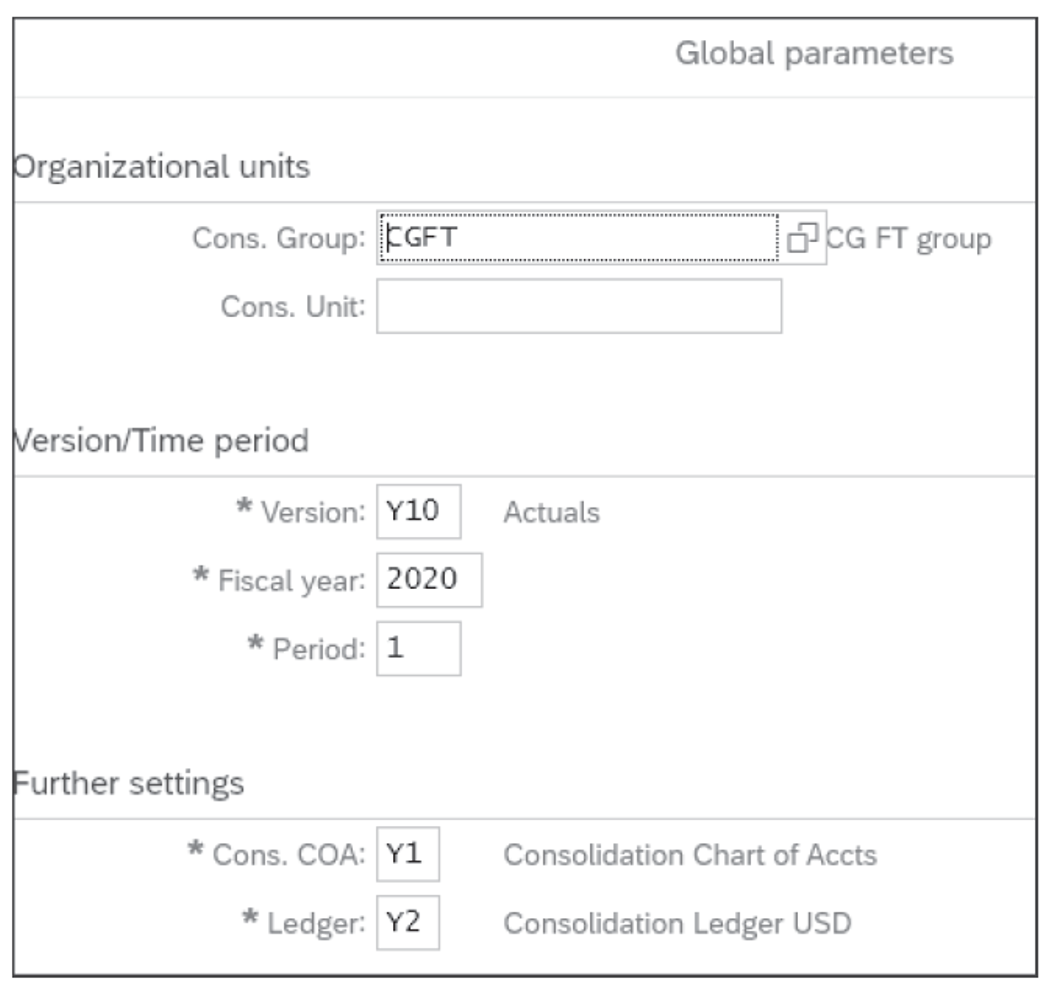 Setting Global Parameters