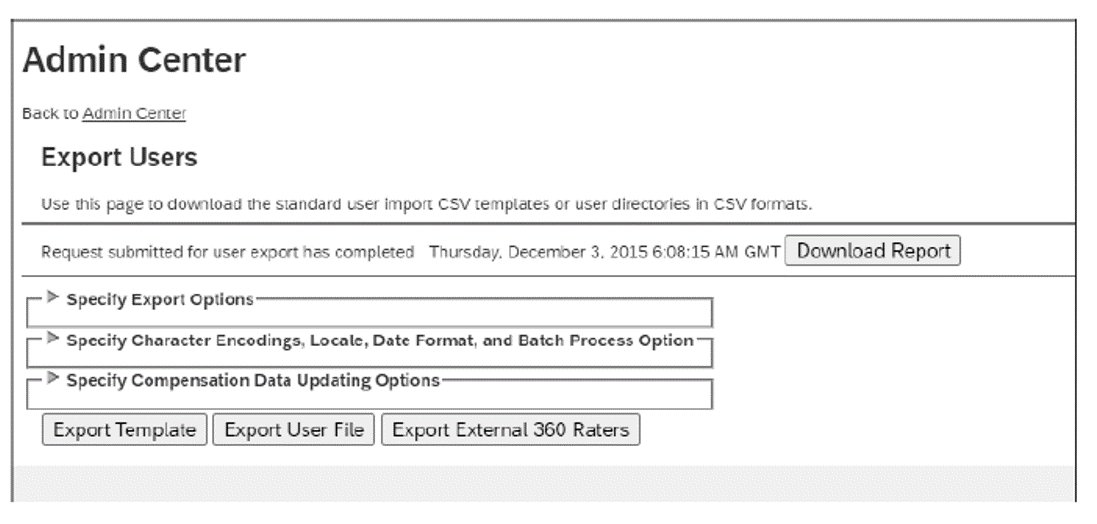 Export Users