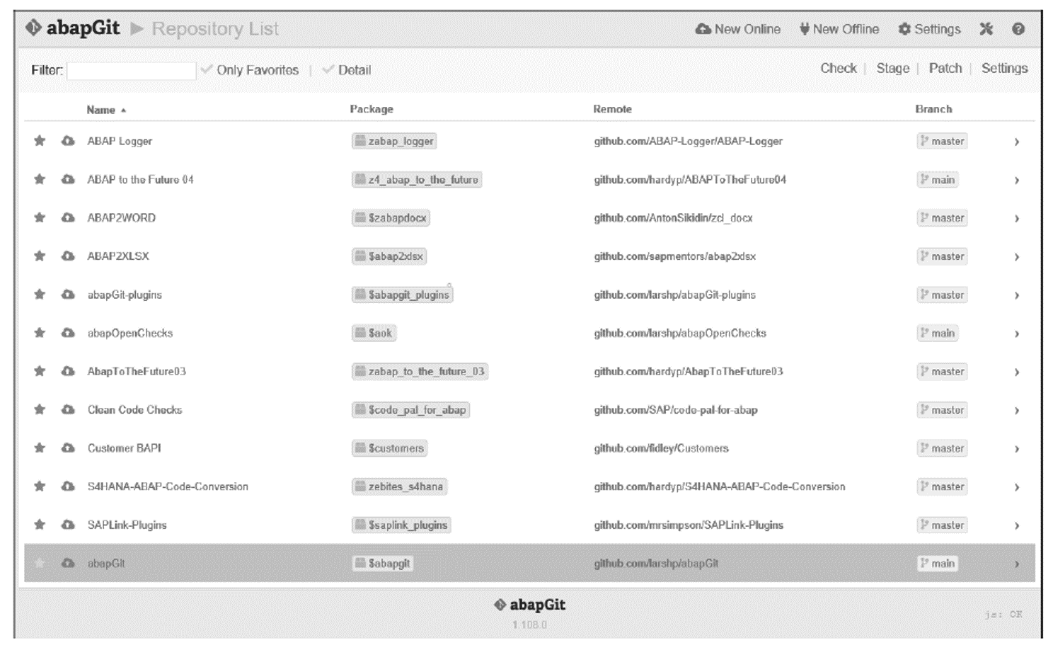 abapGit Program Running inside SAP GUI