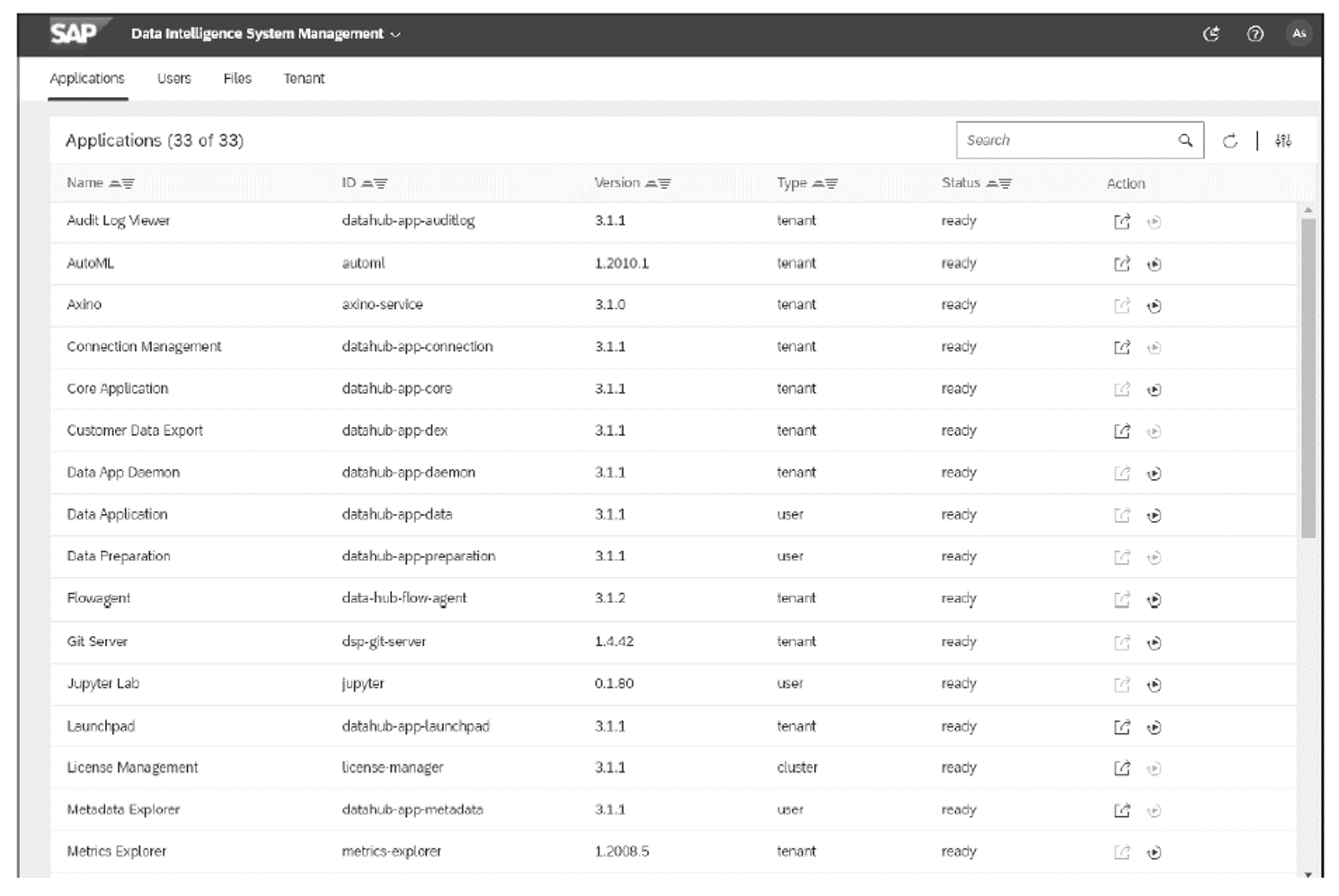 SAP Data Intelligence: System Management