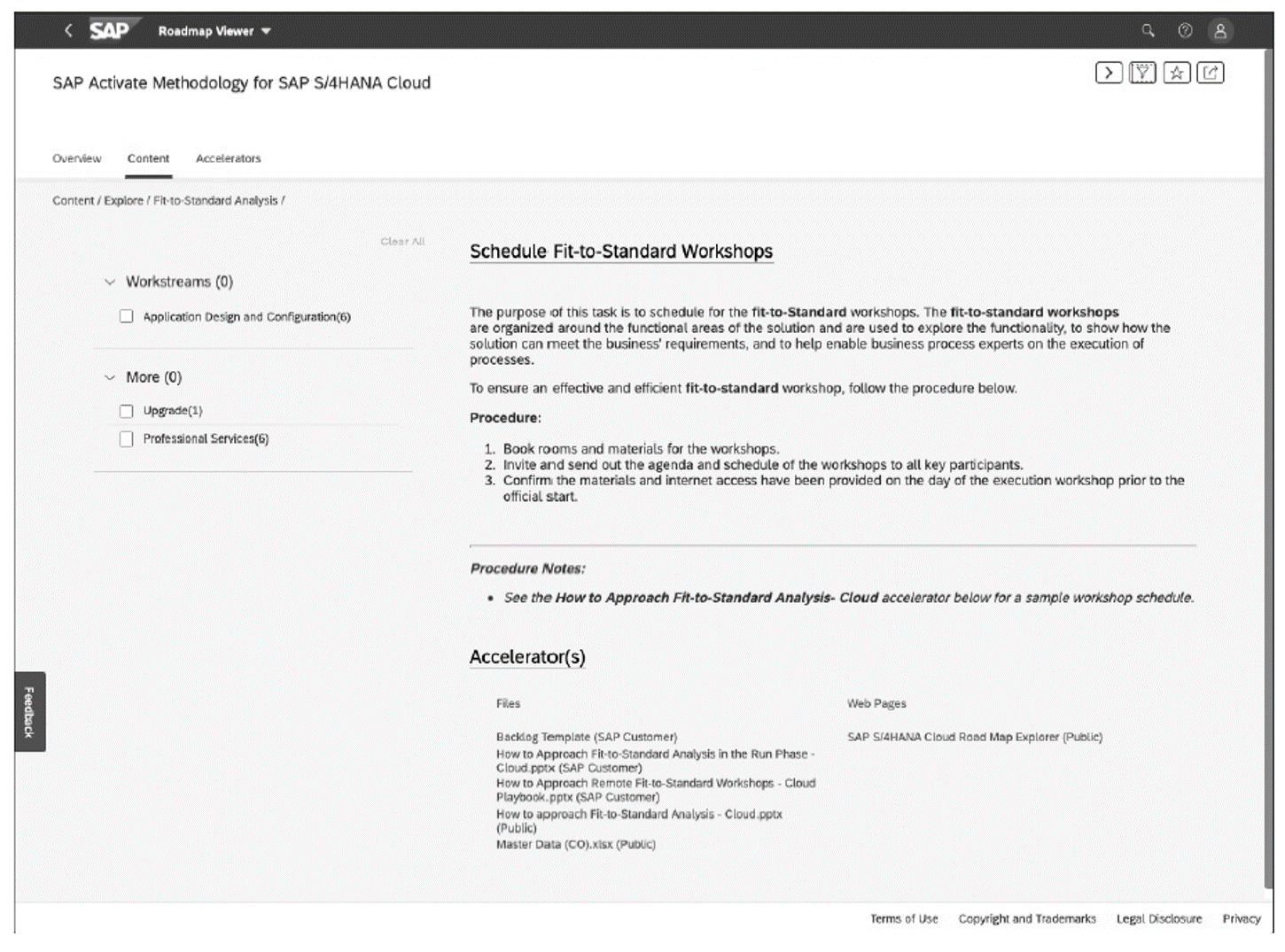 Example of Task Description in Roadmap Viewer