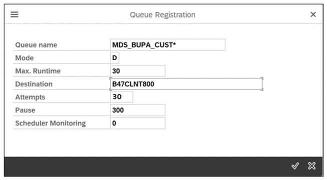 Queue Registration