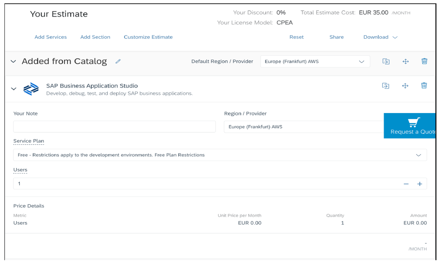 Overview of the Cost Estimator Tool