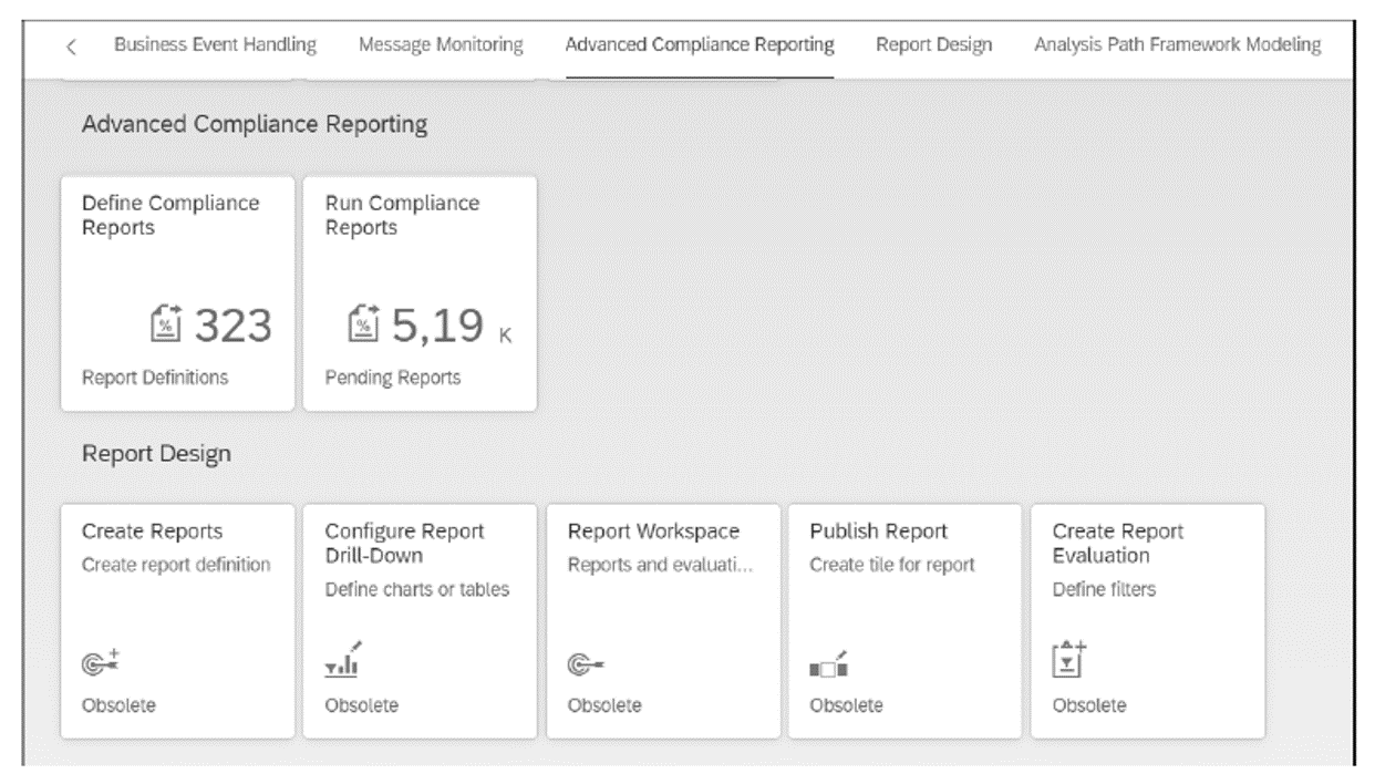 SAP Fiori Tiles