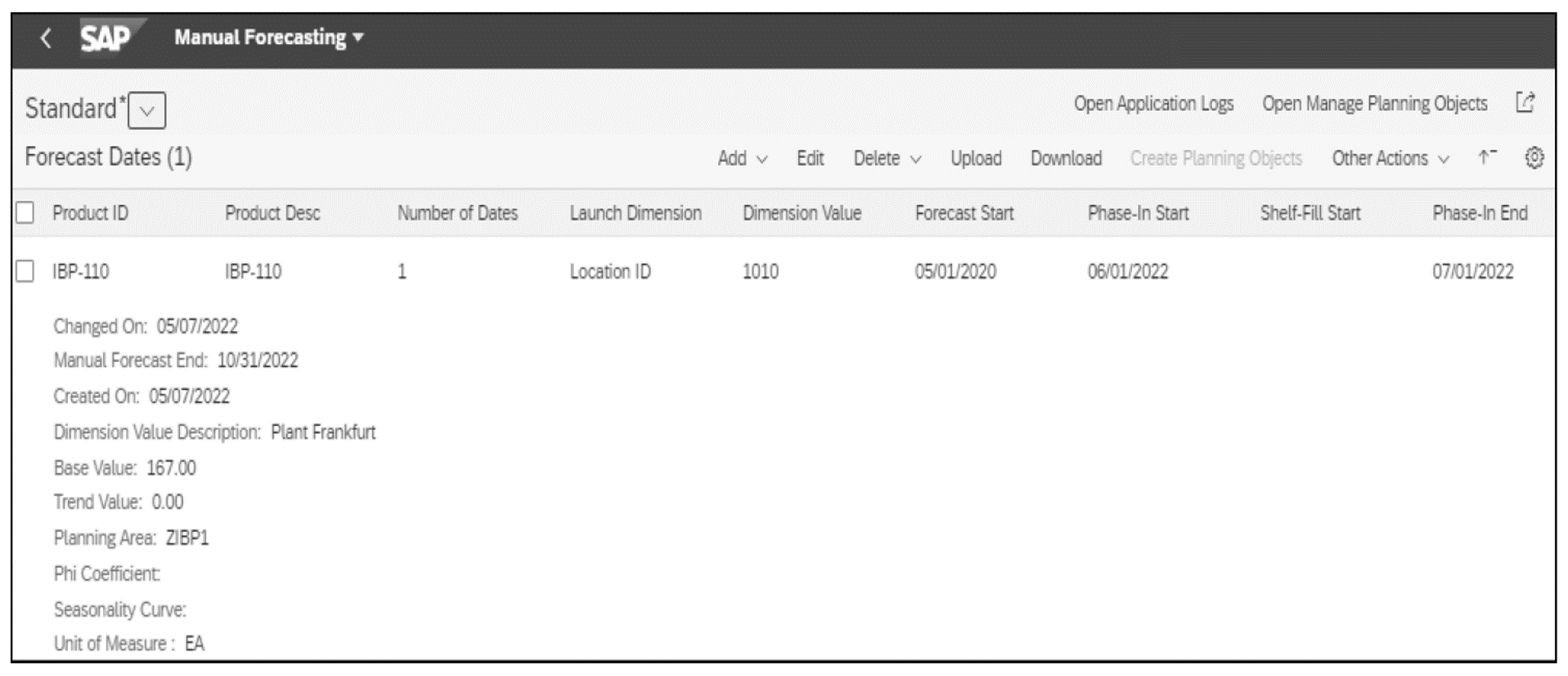 Sap Ibp Help Forecasting Algorithm Manual Forecasting in SAP IBP