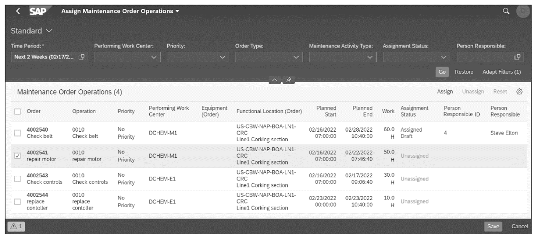 Assign Operations to Resources