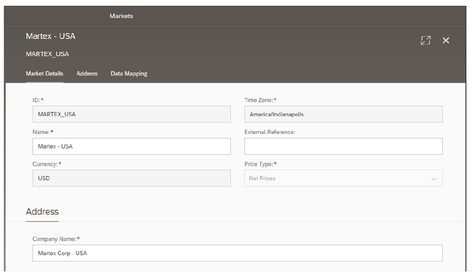 Markets in SAP Subscription Billing