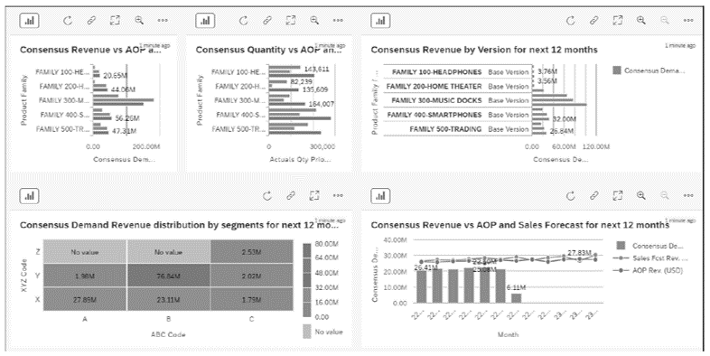 SAP IBP Demand Review Dashboard