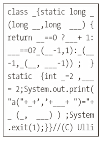 Código escrito con separadores