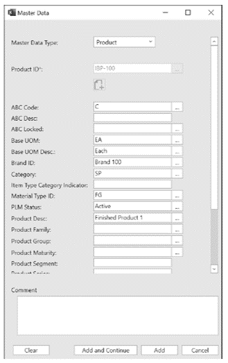 integrated business planning excel Manage Single Master Data