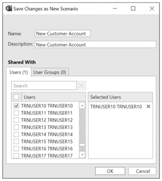 Create User-Defined Scenario