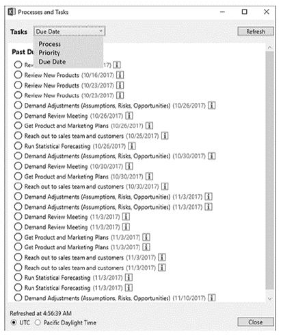 integrated business planning excel Task Management
