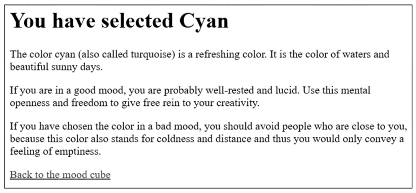 When You Click on the Color, You’ll Get Corresponding Feedback on the Selected Color