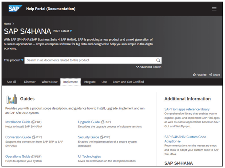 Installation Guide on the SAP Help Portal