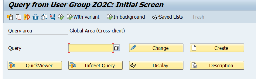 sap query report assignment