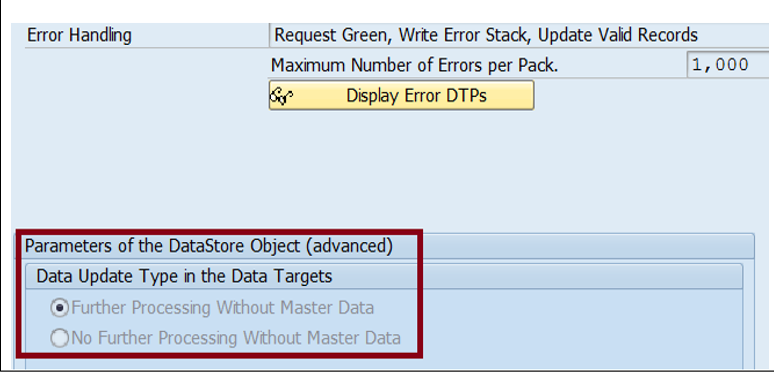 DTP Configuration - Target ADSO