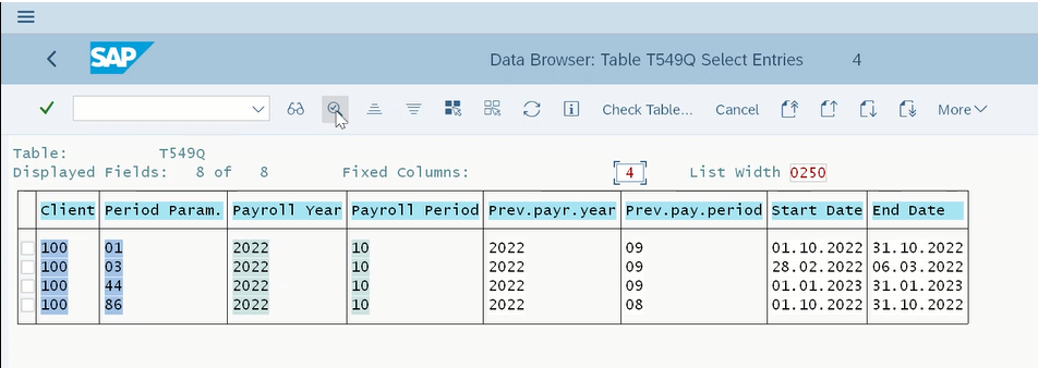 Data Browser Table