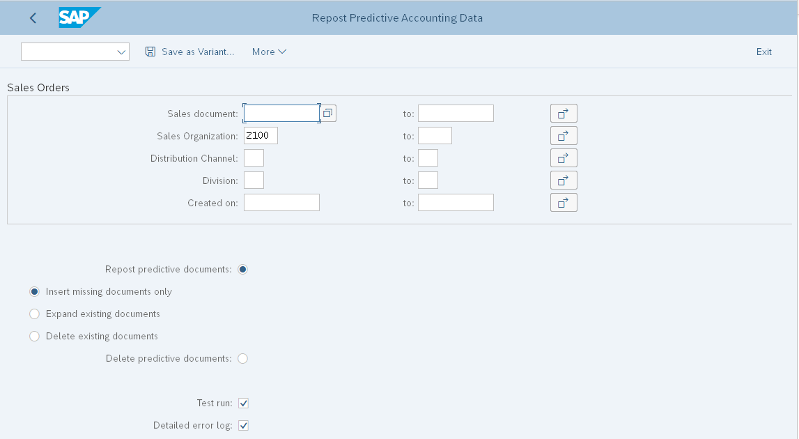 Report to Repost Predictive Accounting Data