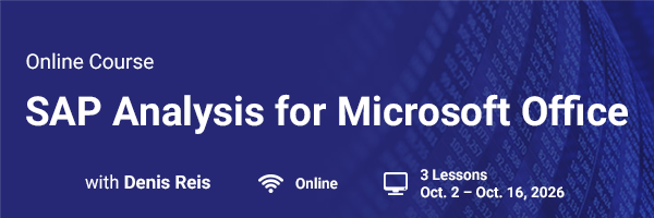 Insert Data Sources in SAP Analysis for Microsoft Office
