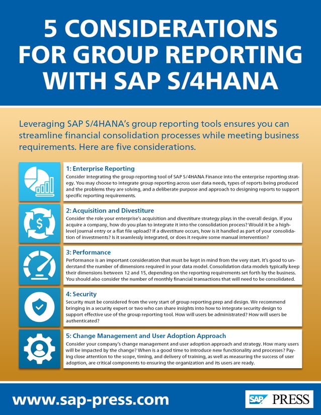 Reporting Group Names 5 Considerations for Your Group Reporting Journey with SAP S/4HANA