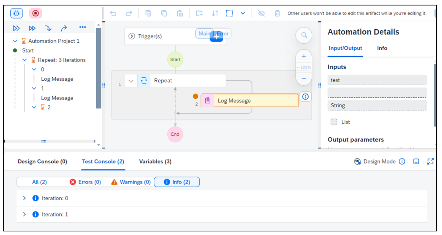 Debugging a Simple Automation