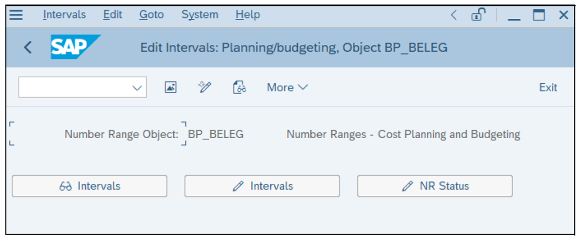 Budgeting Number Ranges