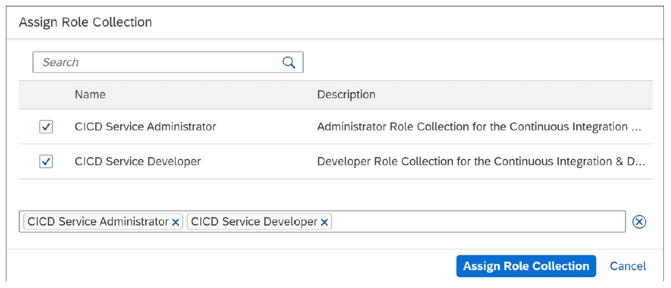 Assign CI/CD Administrator Role