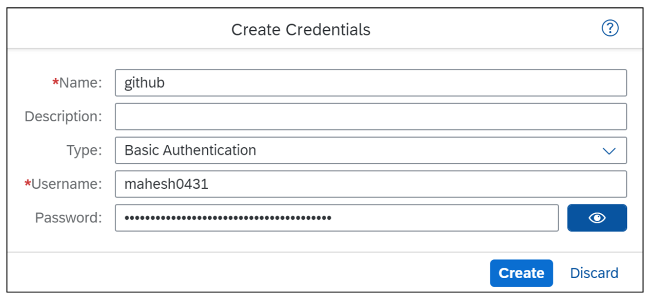 GitHub Credentials