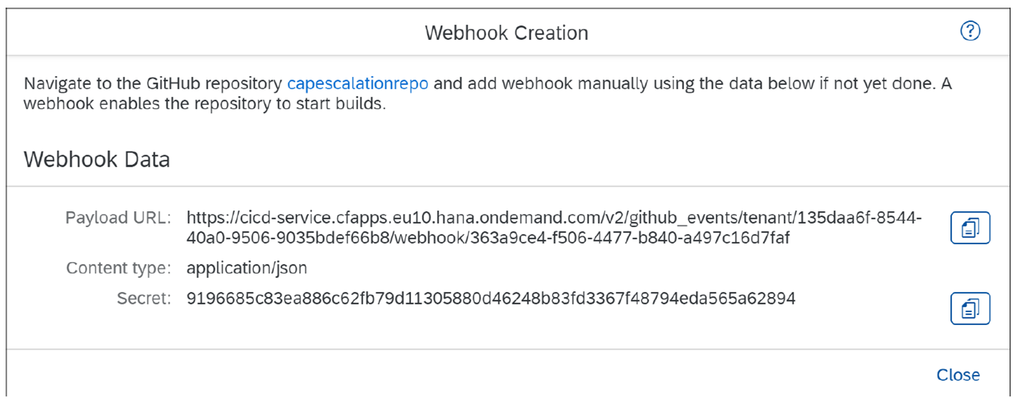 CI/CD Webhook Data