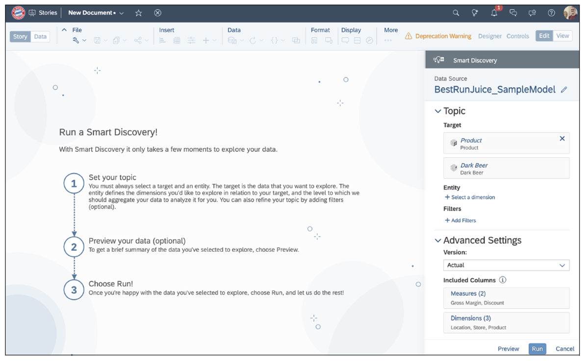 Executing Smart Discovery