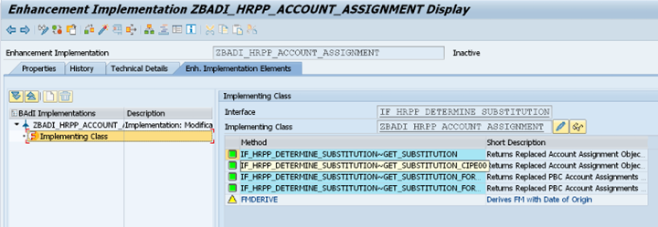 Implement class